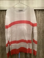 Women’s White & Coral Pink