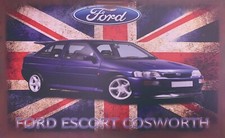 Ford Escort Cosworth Car Workshop Mancave 3 x 2 Feet Banner Awesome Design