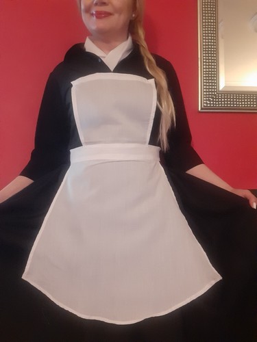 Small white nurse apron - white, nurse's