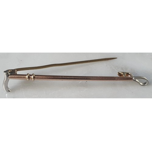 Antique stock pin 9ct - 9ct, &