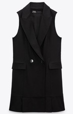 ZARA WOMENS BLACK SLEEVELESS