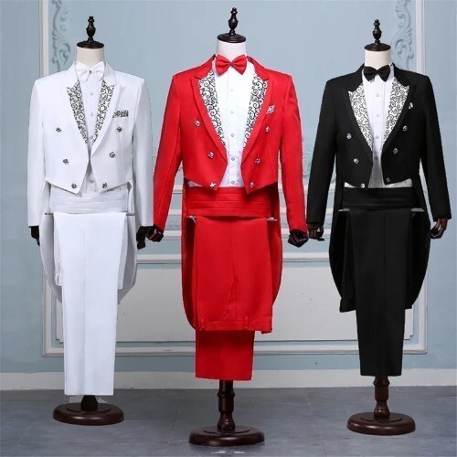 Tailcoat suits men vest - tailcoat, jacket