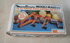 Vintage French Moulinex Mouli Master, complete with all three drums, unused i
