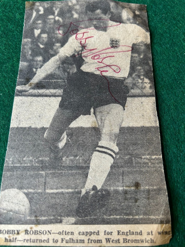 Englands bobby robson signed - englands,