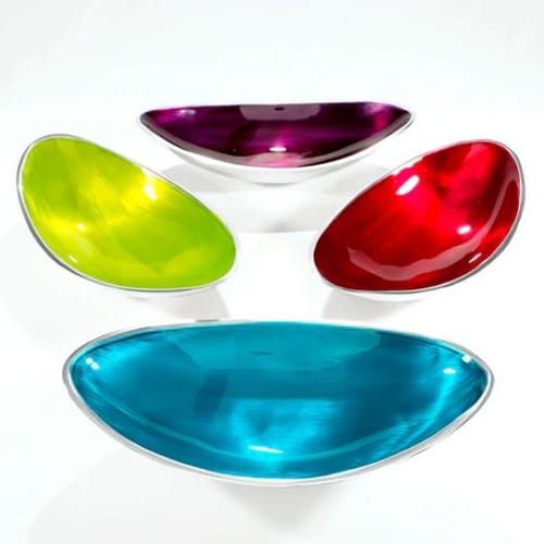 Enamelled boat bowl - bowl, fair