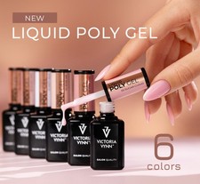 Victoria Vynn Liquid Poly Gel UV/LED 15ml – Nail Extension Builder Gel 6 Shades