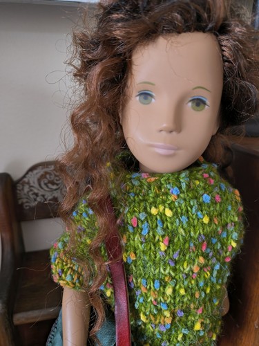 Sasha doll rerooted brunette - doll,