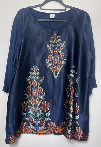 Cotton traders blue floral - cotton,