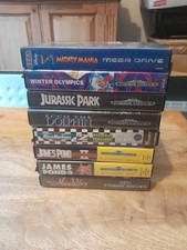 Sega Megadrive Video Game Bundle James Pond, Jurassic Park, Aladdin Etc. 