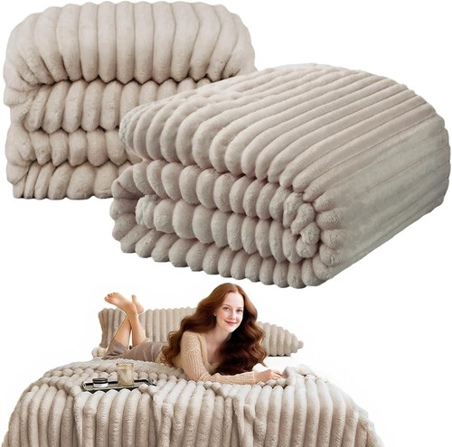 Large ribbed faux fur - large,
