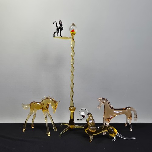 Vintage glass lampwork foal - lampwork,