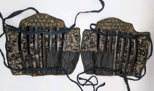 Antique suneate shin armour - antique,