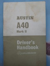 AUSTIN A40 FARINA 1098cc MK2 DRIVERS HAND BOOK AKD3921C DATED 1965