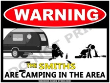 Personalized Camping Sign -