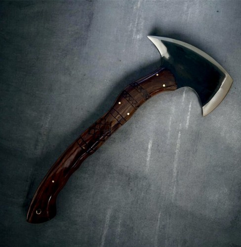 Hand forged steel hatchet - steel,