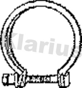 Exhaust system clamping piece - clamping,