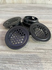 5 X Black 35mm Steel Round