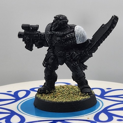 Metal space marine scout with - metal,