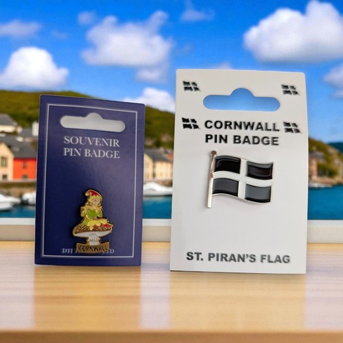 Cornish pin badges piskie - cornish,