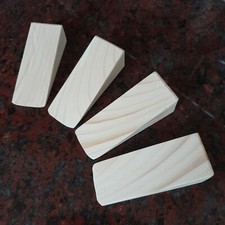 Wooden Door Stop Wedge 38W -