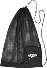 Black SPEEDO Unisex Adult Ventilator Mesh Equipment Drawstring Quick Drying Bag