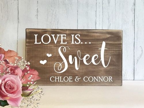 Wedding sweet table sign - wedding,