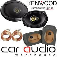 Kenwood KFC-S6976EX - 1000 Watts 3 Way Car Speakers & 6x9 Grey Pod Box (Pair)