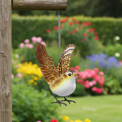 Metal hanging wren garden - metal,