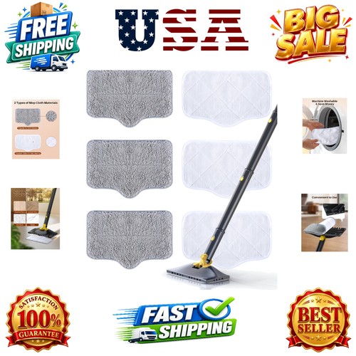 Steam mop pads with washable - steam,