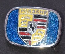 Vintage porsche car enamel - vintage,