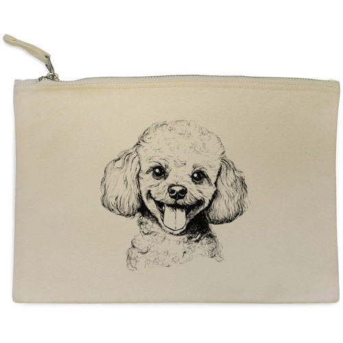 Toy poodle portrait canvas - 'toy, portrait'