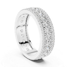 Round 1.8Ct VVS1 138pc Diamond