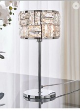 NEXT Chrome Alexis Table Lamp