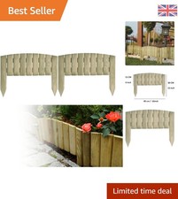Flexible wooden garden edging - flexible,