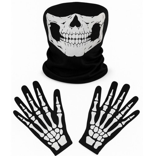 Skeleton balaclava gloves - skeleton,