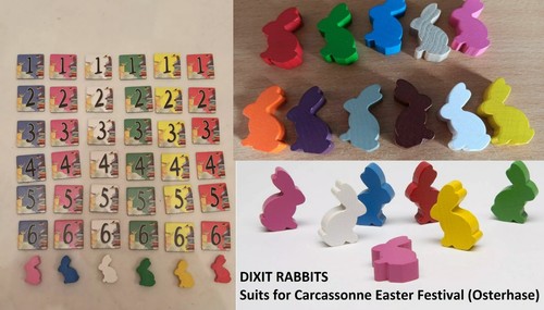 Dixit spare tiles rabbits - spare, tiles,