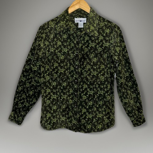 White stag green button - green, button-up