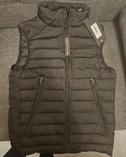 Alessandro Zavetti Gilet Mens BNWT Sleeveless Padded Bodywarmer Black Size Small