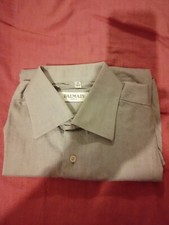 balmain paris shirt long sleeve size M 39/40 grey