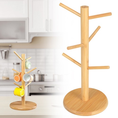 Bamboo mug tree kitchen - kitchen,