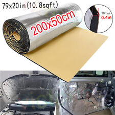 10.76sqft 10mm Car Sound Deadening Insulation Mat Hood Door Truck Soundproof Mat