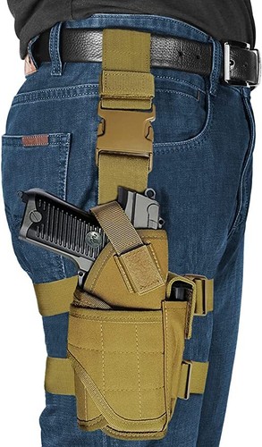 Adjustable pistol drop leg - adjustable,
