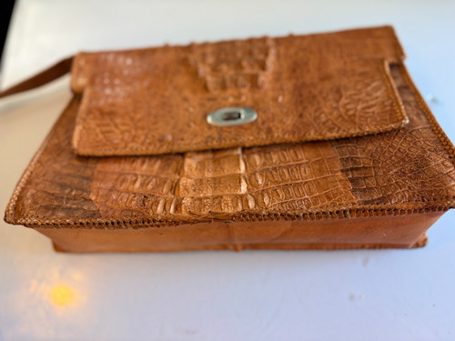 Vintage 1950s alligator skin - vintage,