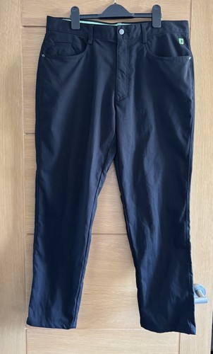 Footjoy black golf trousers - black,
