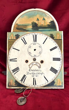 Antique Painted Arched 8 Day