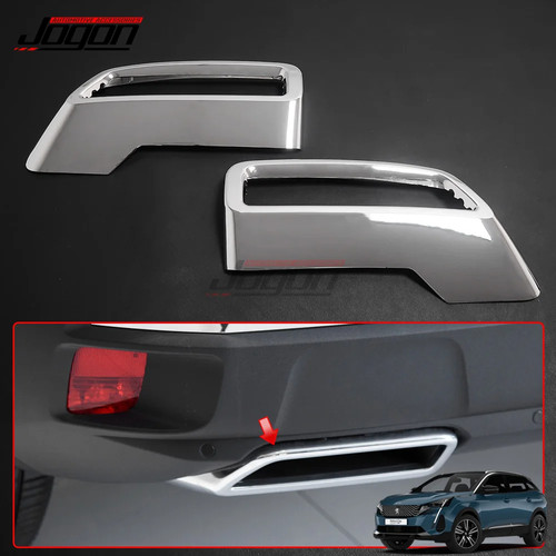 2pcs chrome car - 2pcs, rear