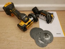 DeWALT dcs438  18v xr 76mm cut off saw bare unit + 5 FREE inox cutting discs