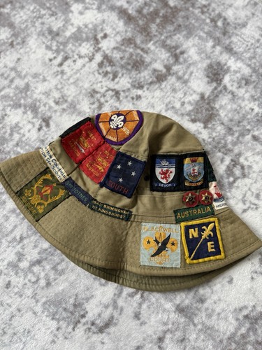 Vintage boy scout patch bucket - vintage,