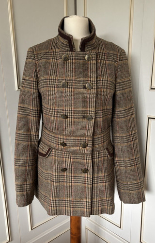 Joules tweed short - coat, size