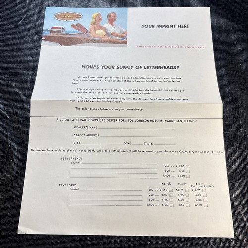 1957 johnson motors outboard - 1957,